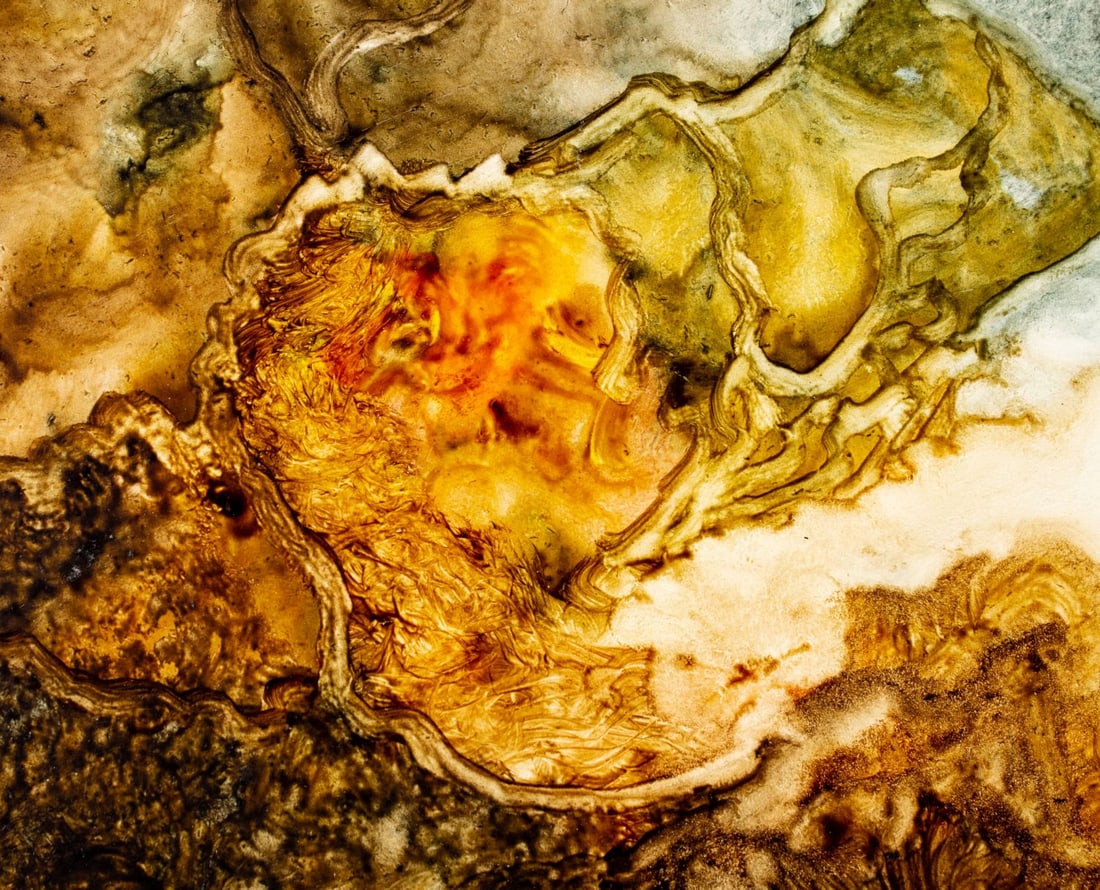 Vintage 20C American mixed media painting signed - 8