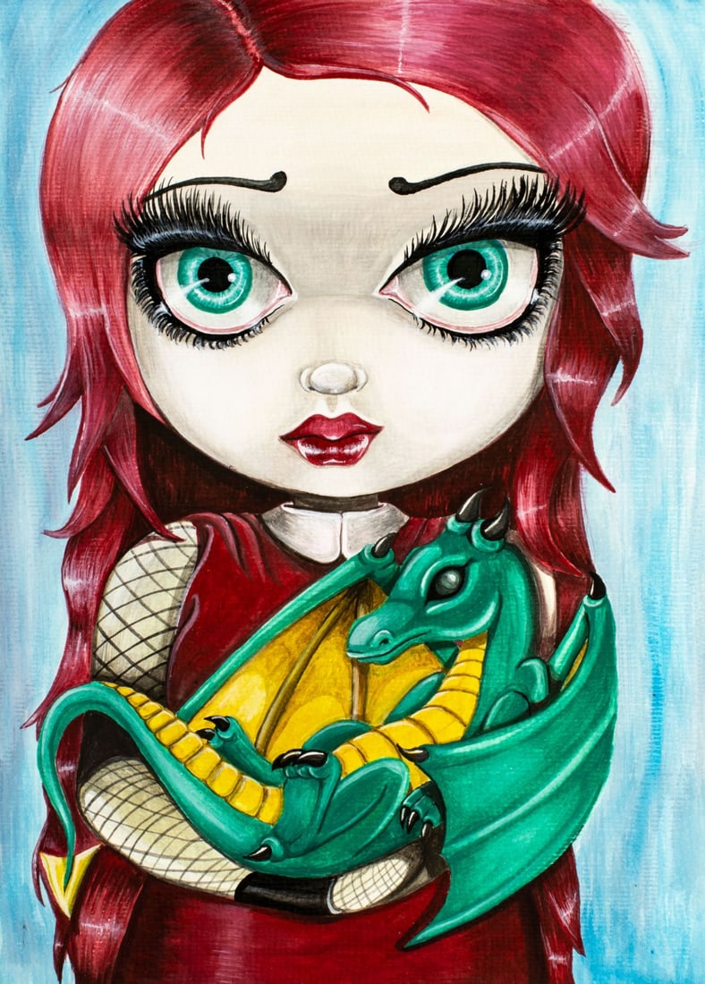 Stephanie Burdon (US,20/21C) watercolor painting (1 of 12)