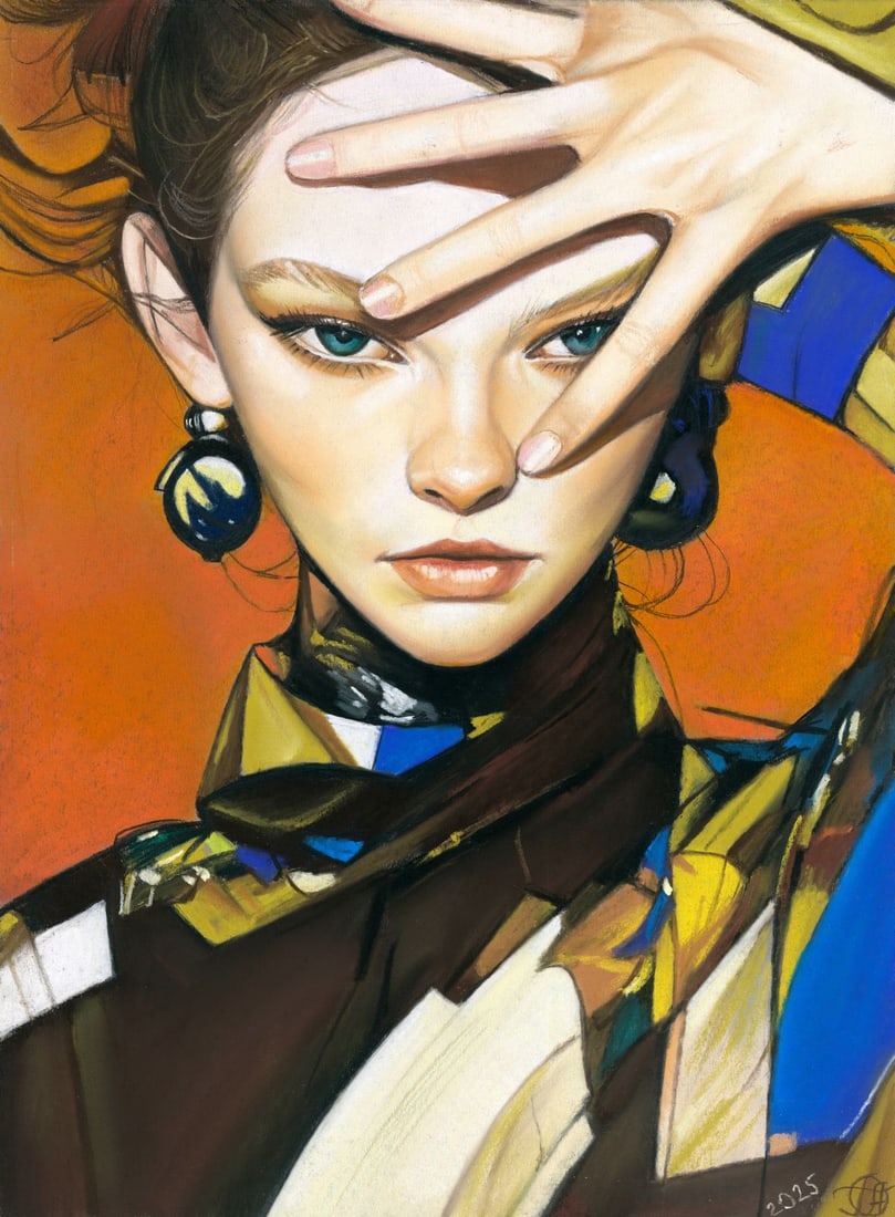 Genadiy Achkasov (Ukraine,b 1965) pastel painting - 3