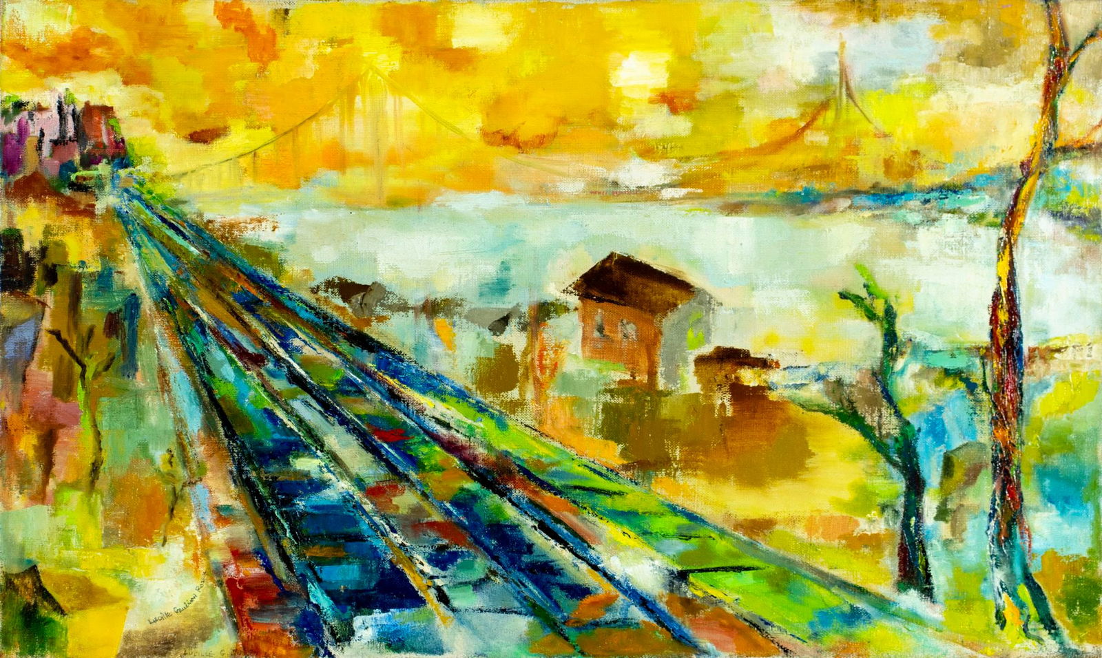 Lucille Gruliov Rosen (NY,20C) oil painting (1 of 14)