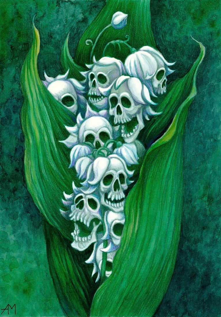 Anastasia Molodchikova (Ukraine,20/21C) watercolor painting (1 of 13)