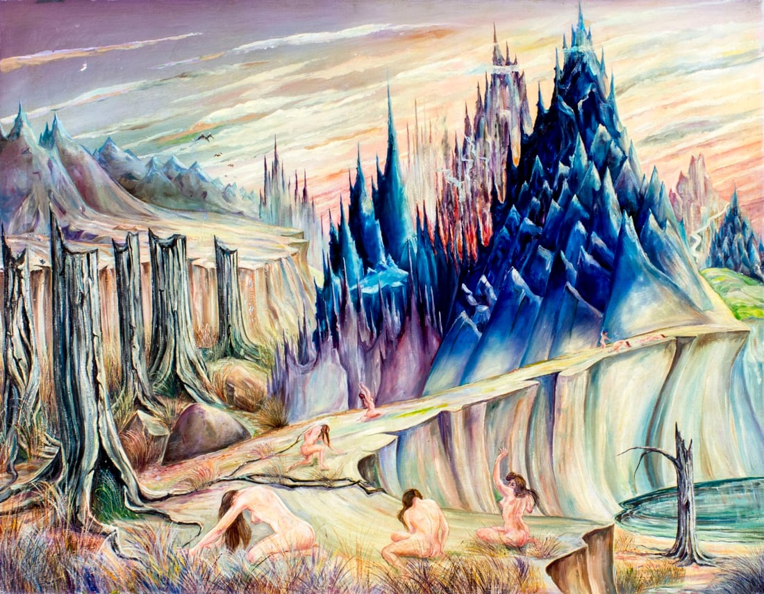 Edward R Mura (US,mid 20C) oil painting (1 of 12)