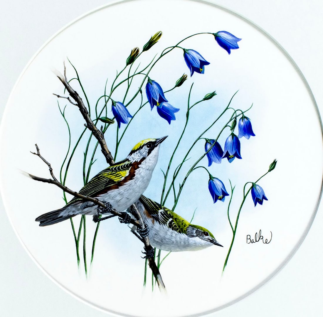 Don Balke (NC,1933-?) gouache painting (1 of 13)