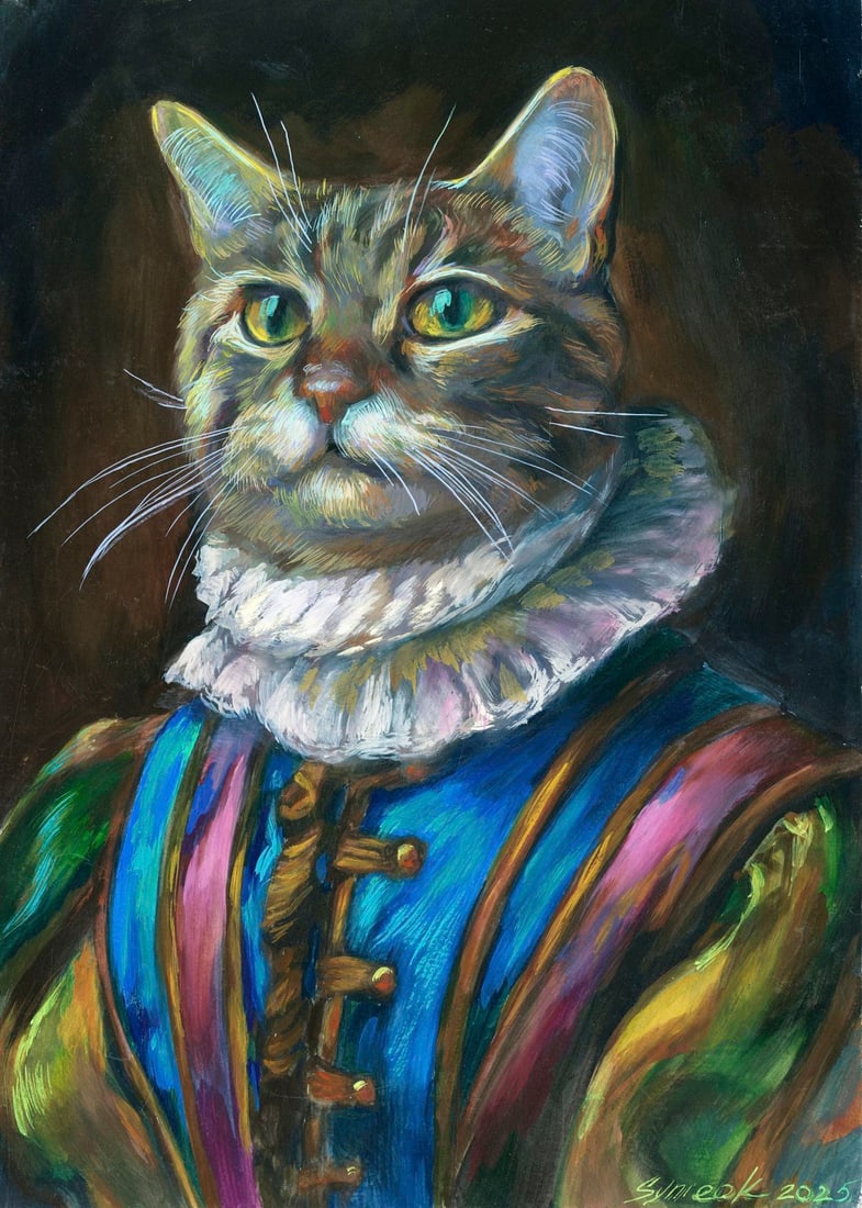 Tatiana Synieok (Ukraine,20/21C) gouache painting (1 of 12)