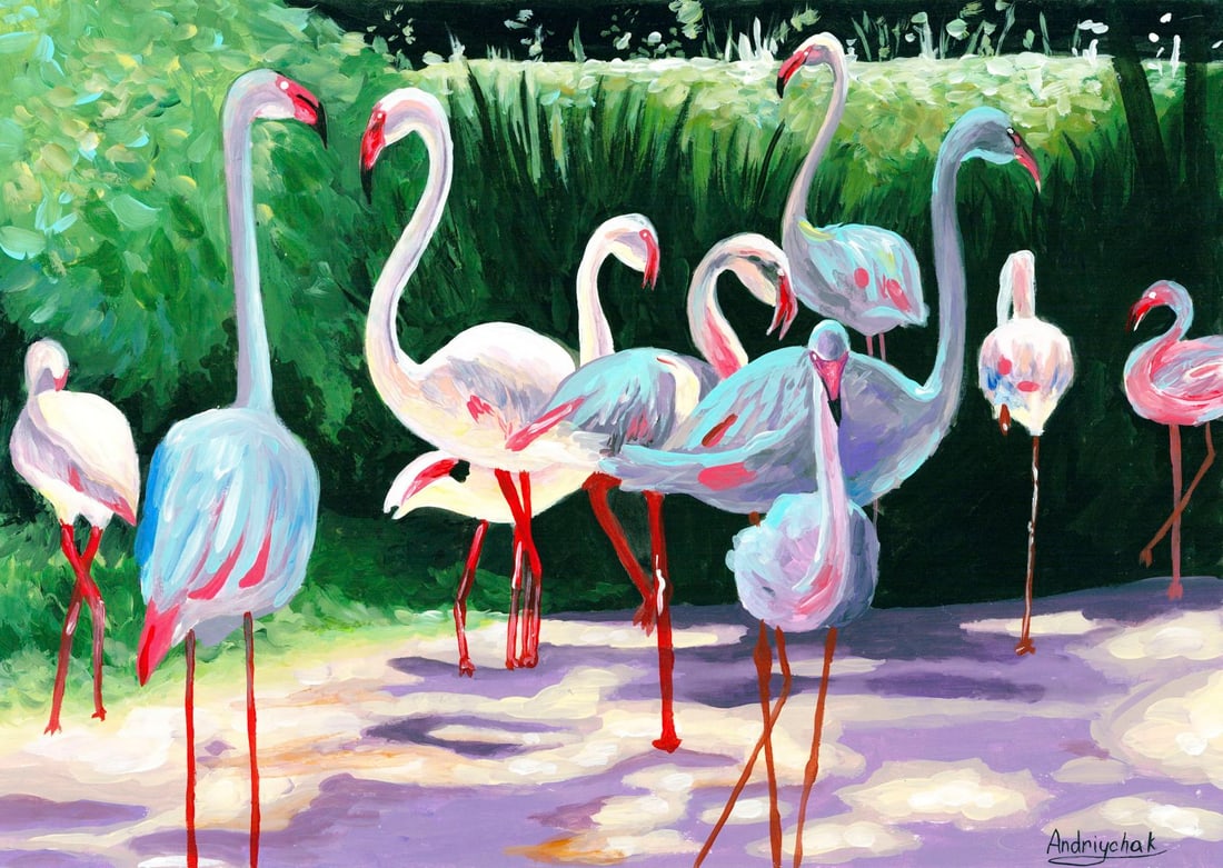 Olena Andriychak (Ukraine,20/21C) gouache painting (1 of 12)