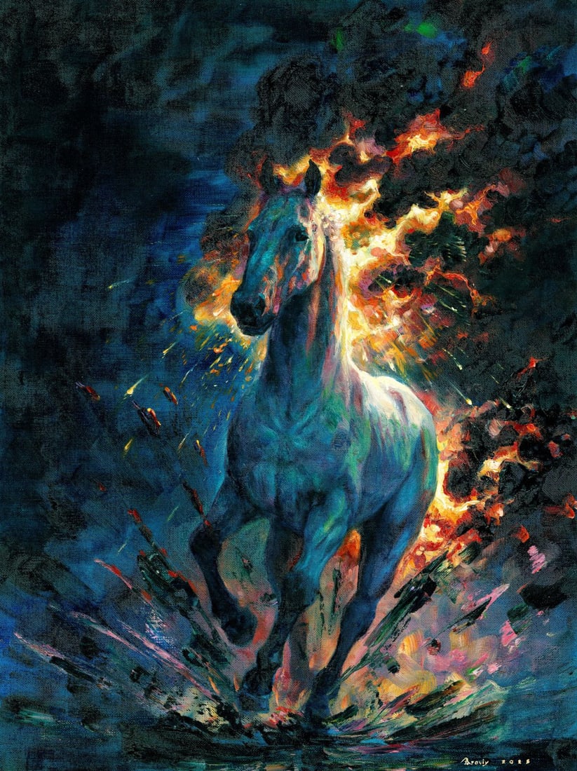 Vitalii Paroviy (Ukraine,b 1986) oil painting (1 of 10)