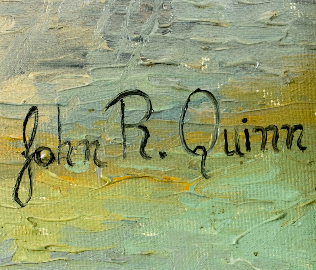 John R Quinn (NJ,1938-2012) oil painting - 4