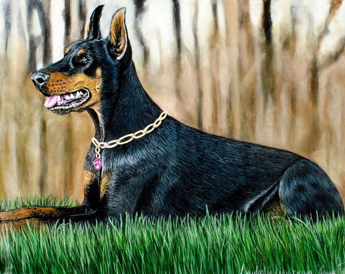 Lyudmila Litvinova (Russia,b 1991) acrylic painting (1 of 13)