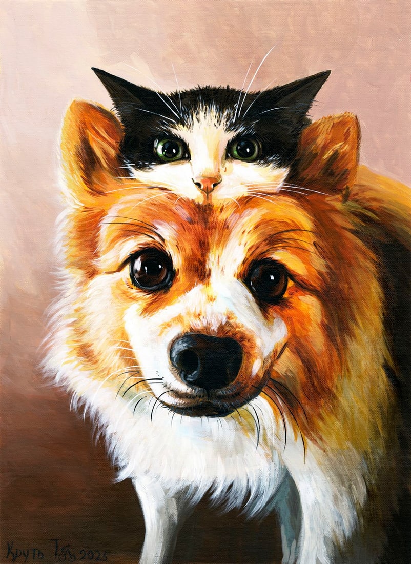 Tatiana Krut (Ukraine,20/21C) acrylic painting (1 of 12)