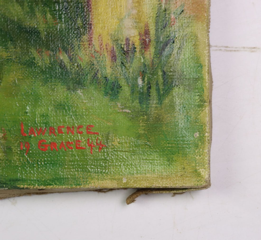 Lawrence Grace (US,mid 20C) oil painting antique - 10
