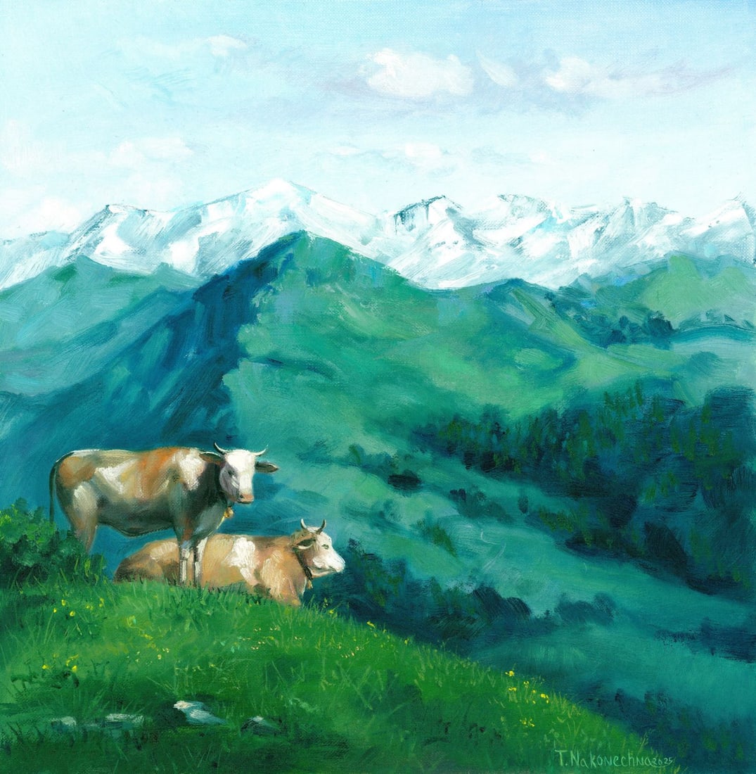 Tatiana Nakonechna (Ukraine,20/21C) oil painting (1 of 11)