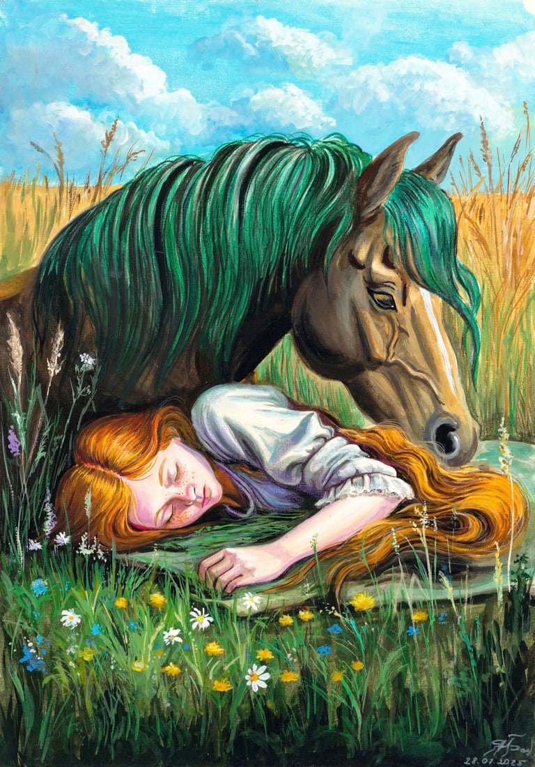 Maria Yarkina (Ukraine,b 1983) mixed media painting (1 of 12)