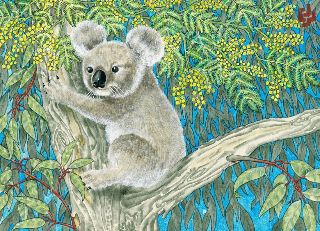 Clarence Wilson (NY,Canada,1920-?) gouache painting (1 of 13)