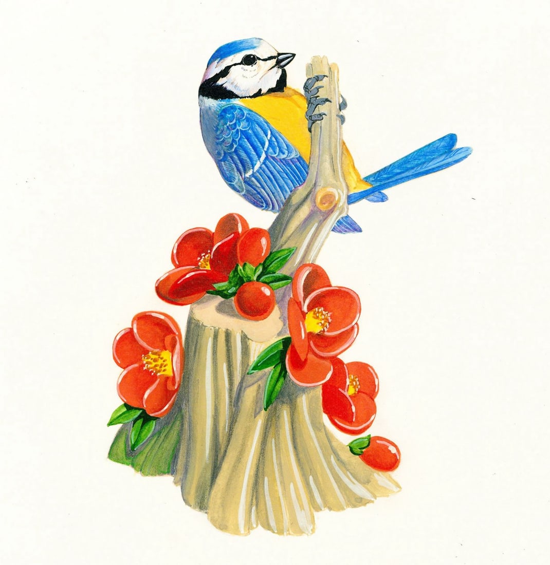 Betty Chaisson (US,20C) gouache painting (1 of 10)