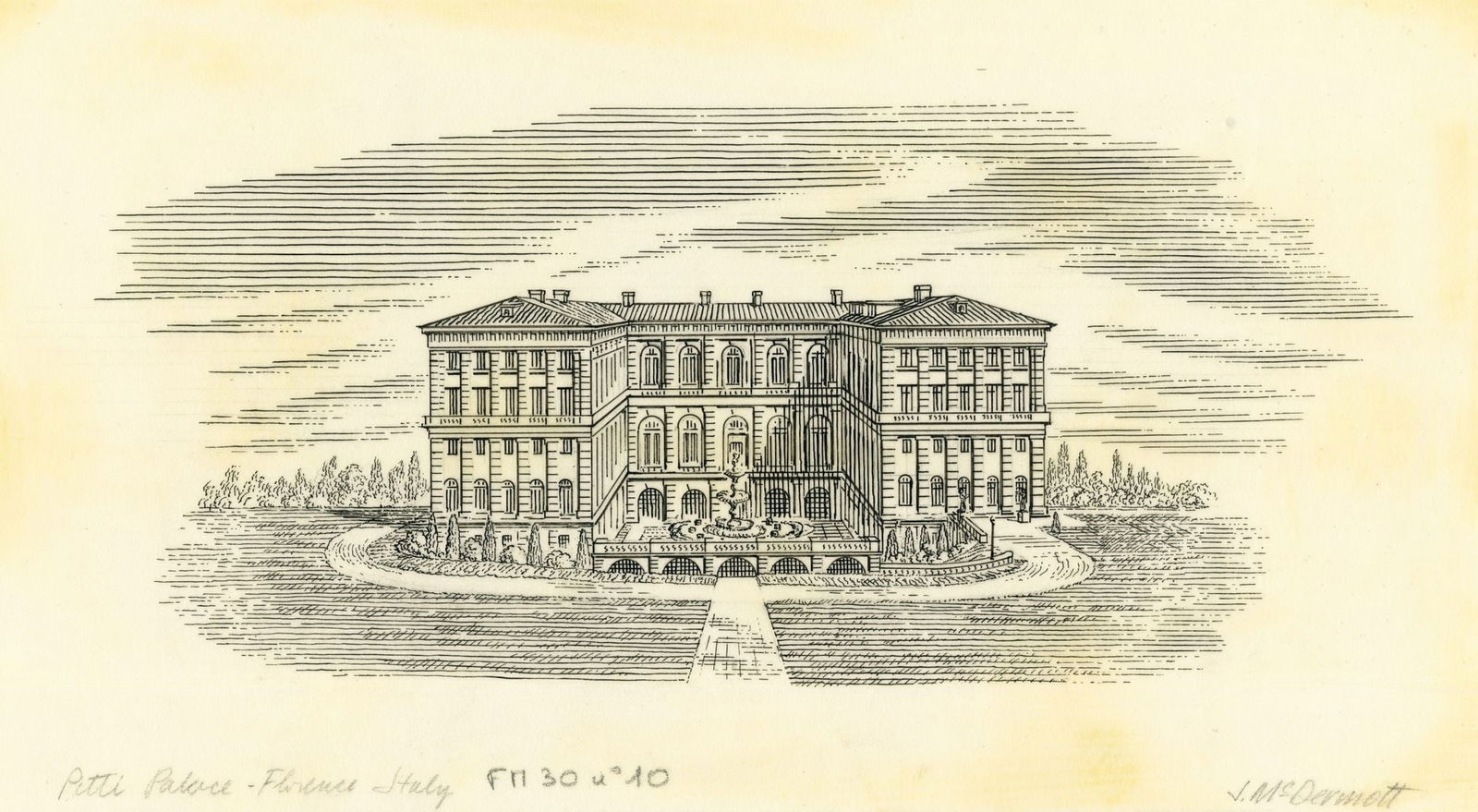 ATTR Jim McDermott (MA,CA,NH,1960-2015) ink painting (1 of 13)