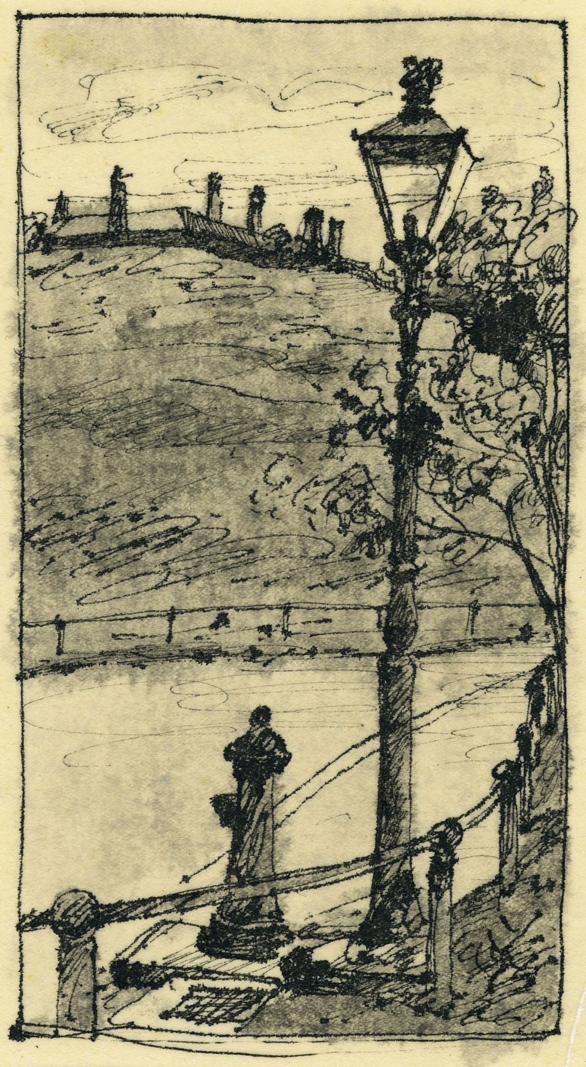 Allan Mardon (NY,AZ,Canada,1931-2020) ink painting (1 of 10)