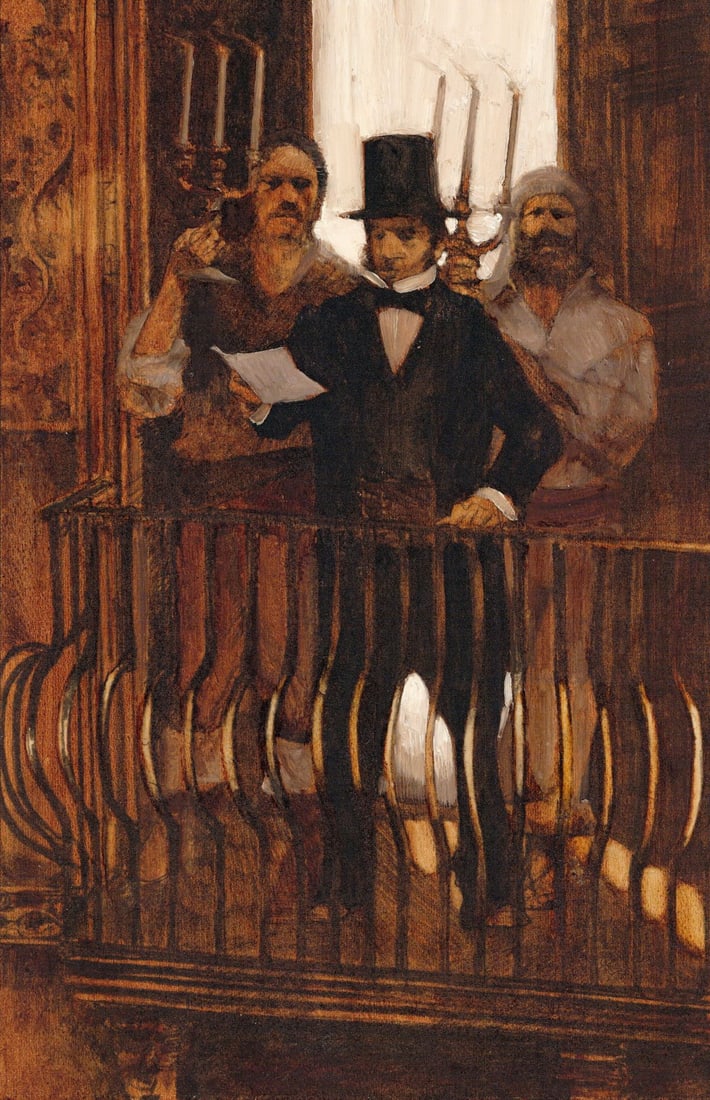 Herbert Tauss (NY,1929-2001) oil painting (1 of 12)