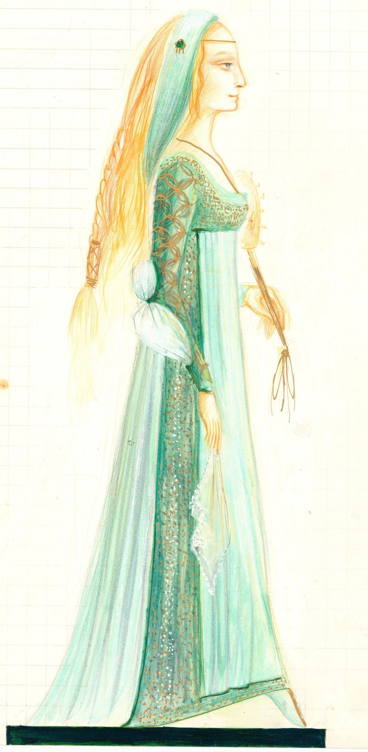 A Farrah (UK,20C) colored pencil painting (1 of 12)