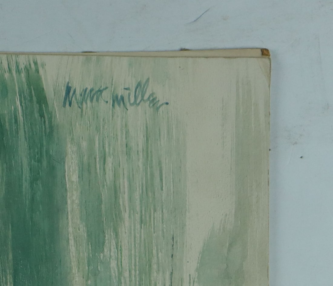 Mark Miller (NY,CA,NC,1919-2008) gouache painting - 10
