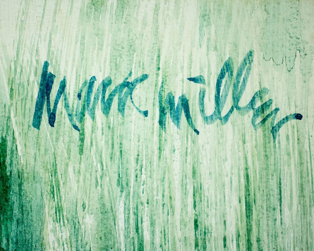 Mark Miller (NY,CA,NC,1919-2008) gouache painting - 4