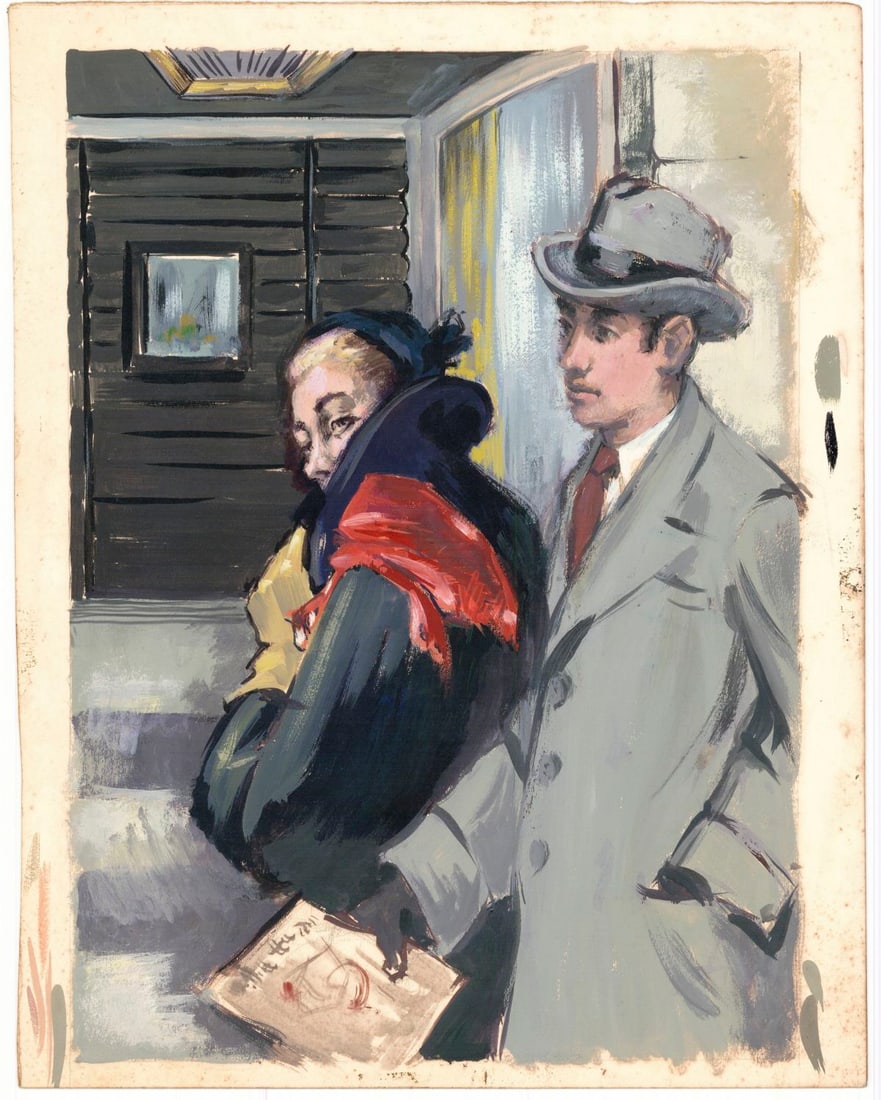 Charles Yeiser (NY,1925-2005) gouache painting - 3