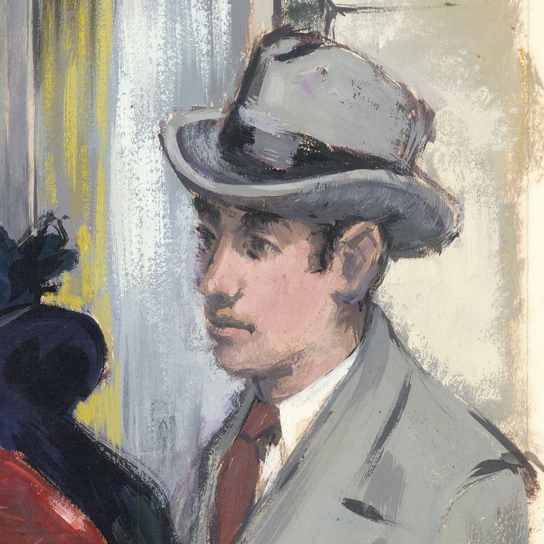 Charles Yeiser (NY,1925-2005) gouache painting - 6