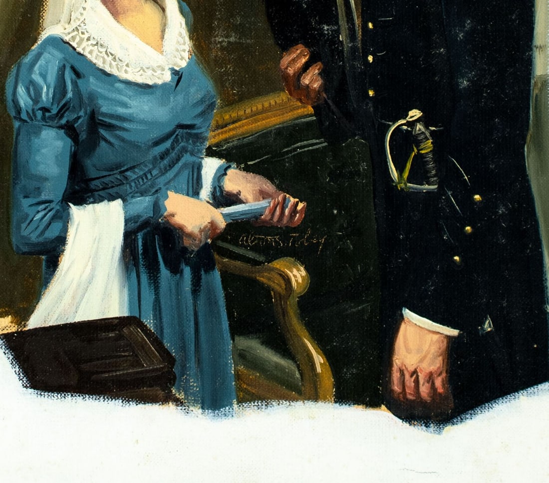 Alton Tobey (CT,1914-2005) oil painting - 7