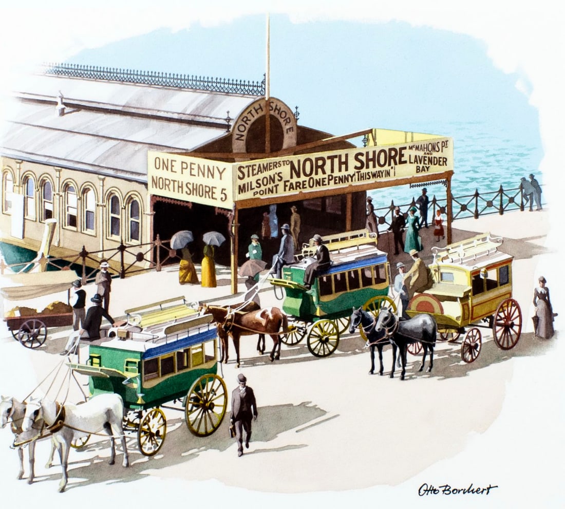 Otto Borchert (Australia,20C) watercolor painting (1 of 13)