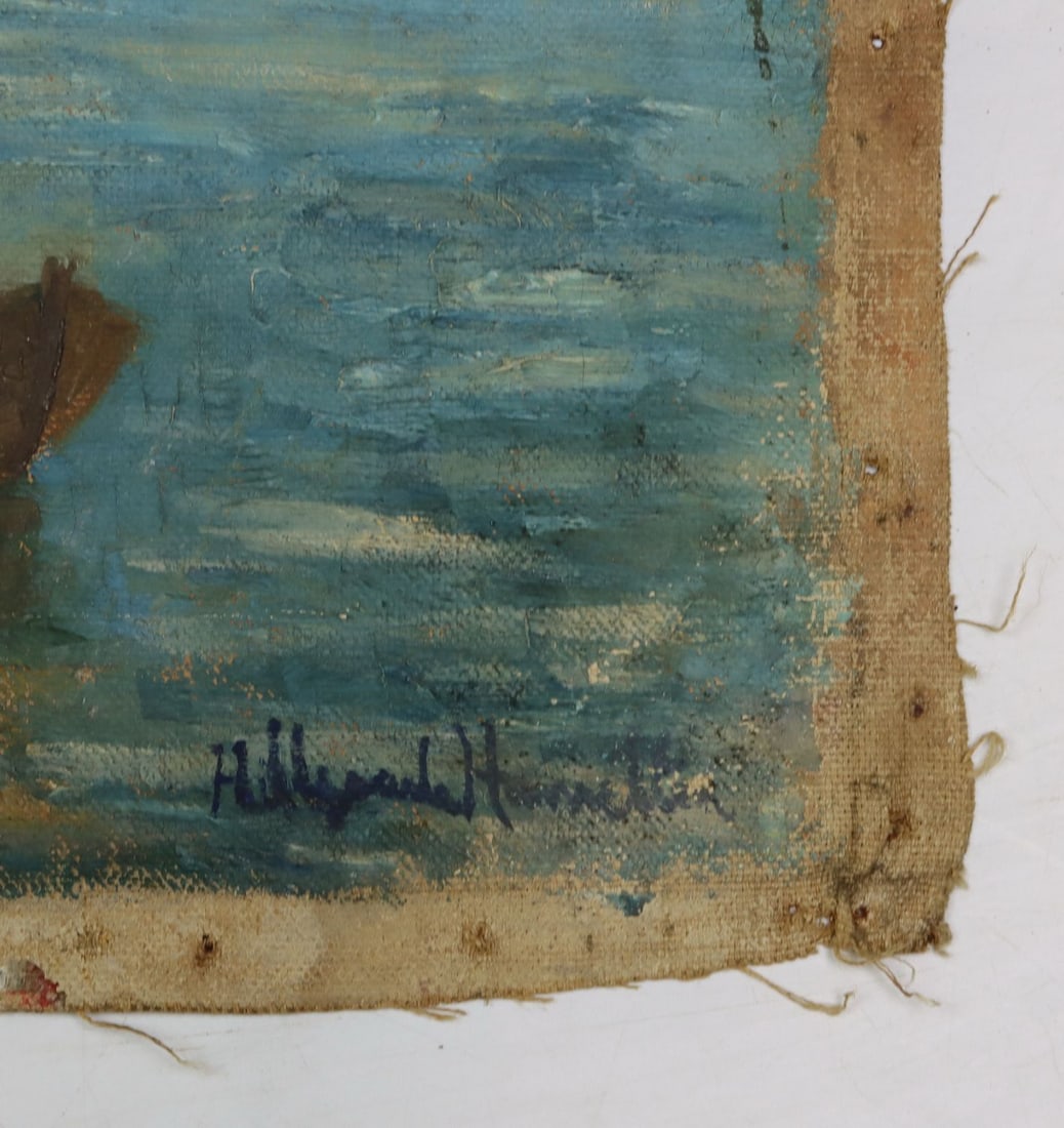 Hildegarde Hamilton (FL,VA,1898-1970) oil painting - 10