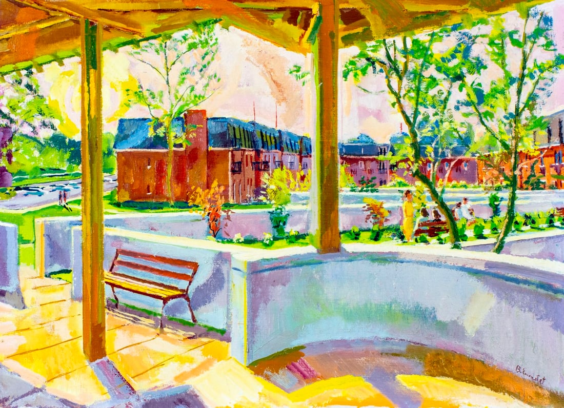 Benjamin Eisenstat (PA,1915-2001) oil painting (1 of 12)