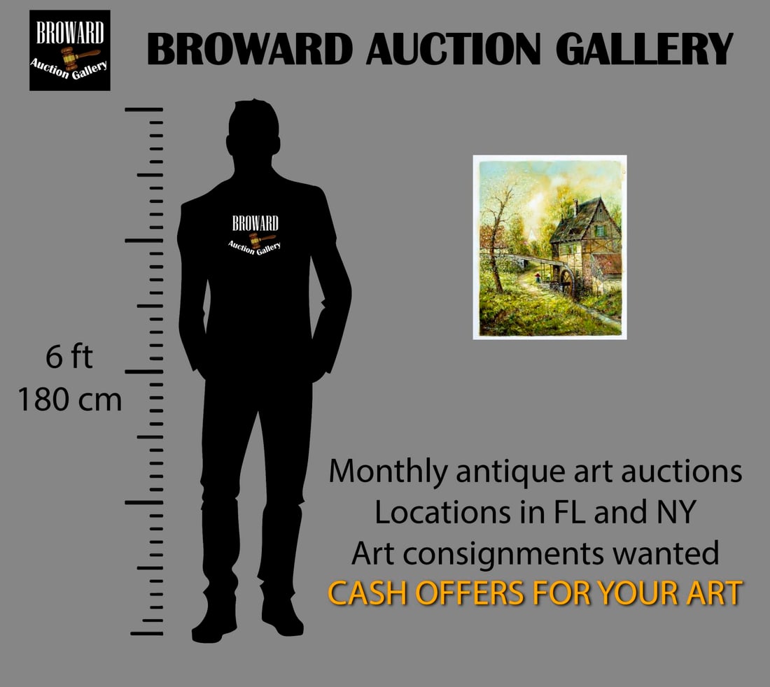 F Berthy (Europe,20C) oil painting - 2