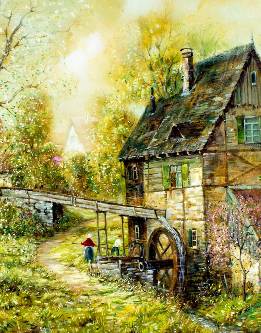 F Berthy (Europe,20C) oil painting - 4