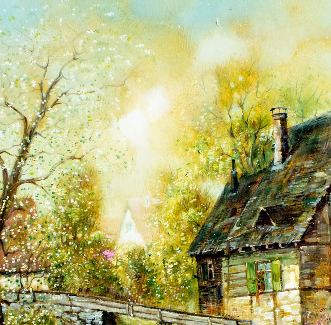 F Berthy (Europe,20C) oil painting - 5