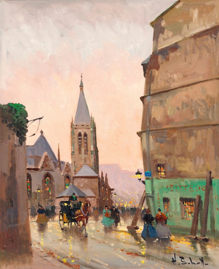 Henri Alexis Schaeffer (France,1900-1975) oil painting (1 of 13)