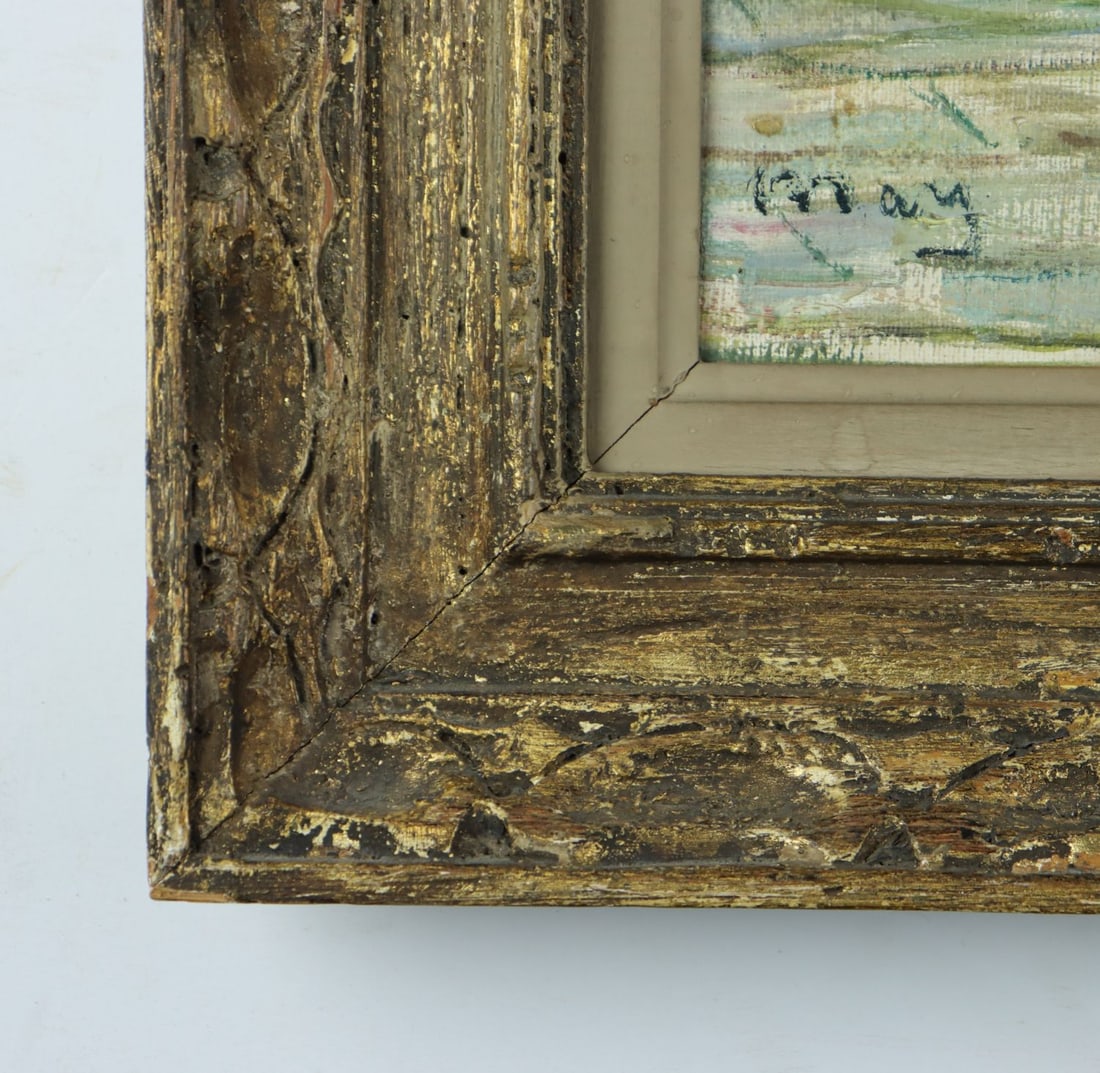 Antique early 20C French oil painting signed - 10