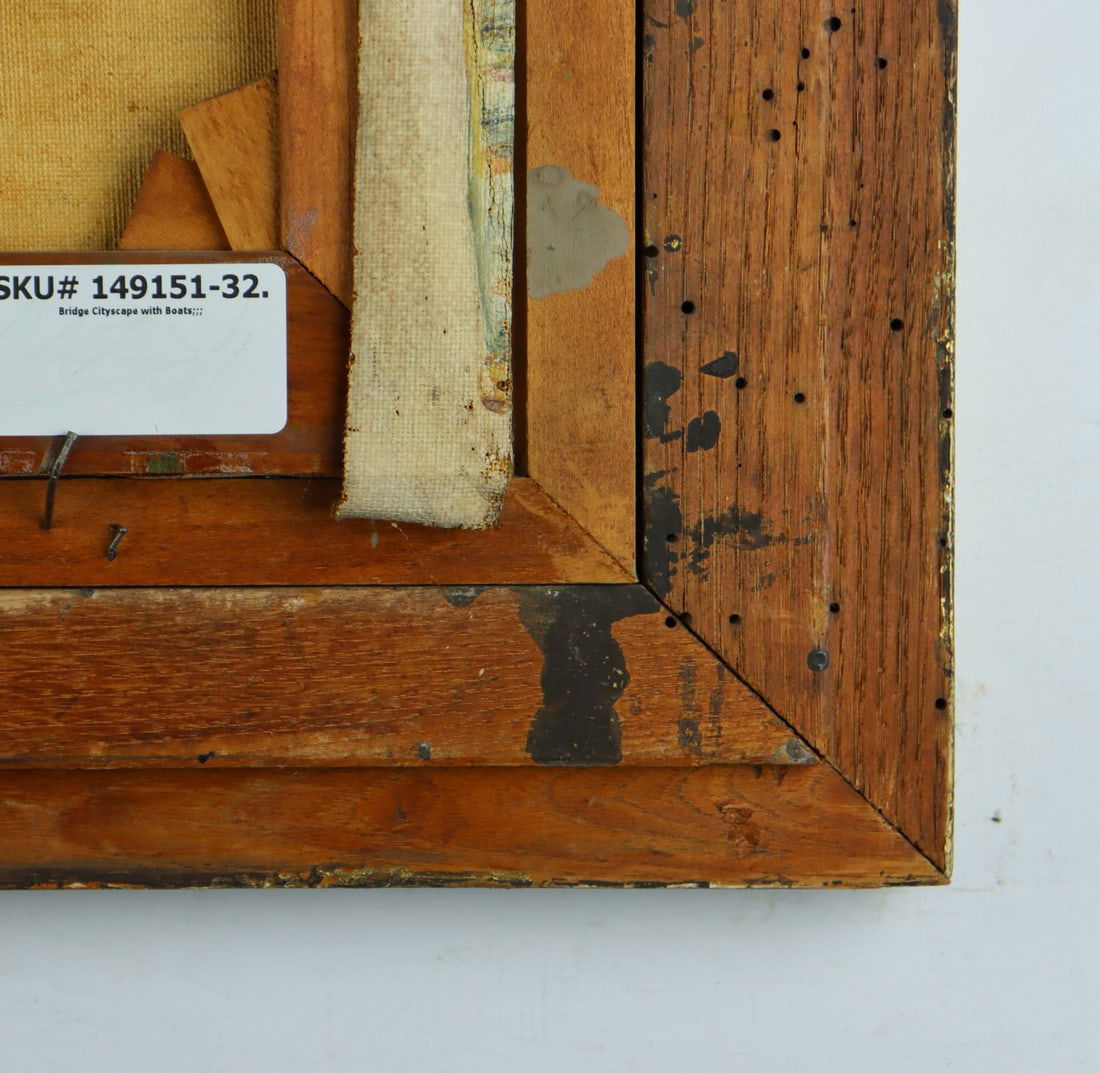 Antique early 20C French oil painting signed - 11