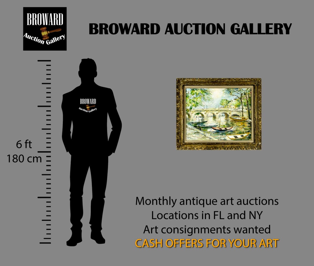 Antique early 20C French oil painting signed - 2