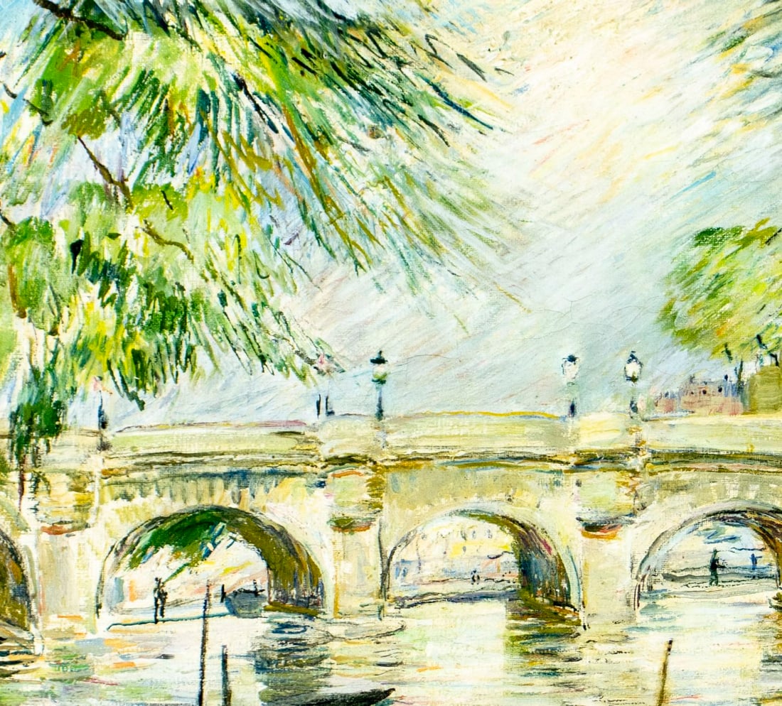 Antique early 20C French oil painting signed - 6