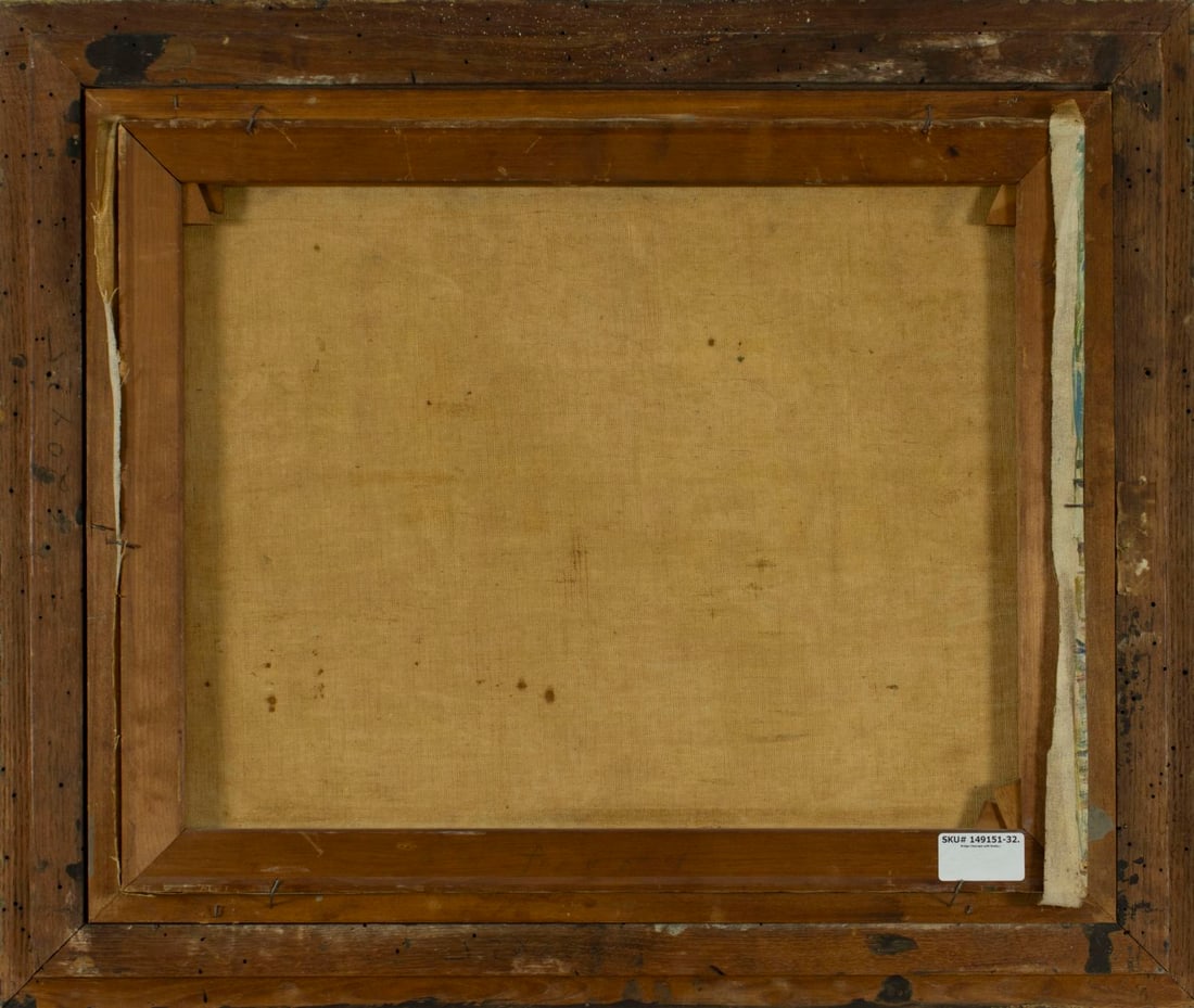 Antique early 20C French oil painting signed - 9