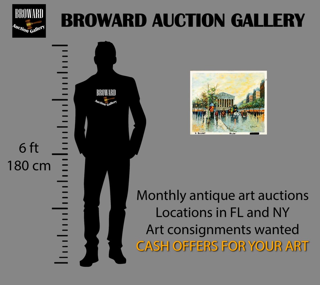 A Bouget (France,20C) oil painting - 2