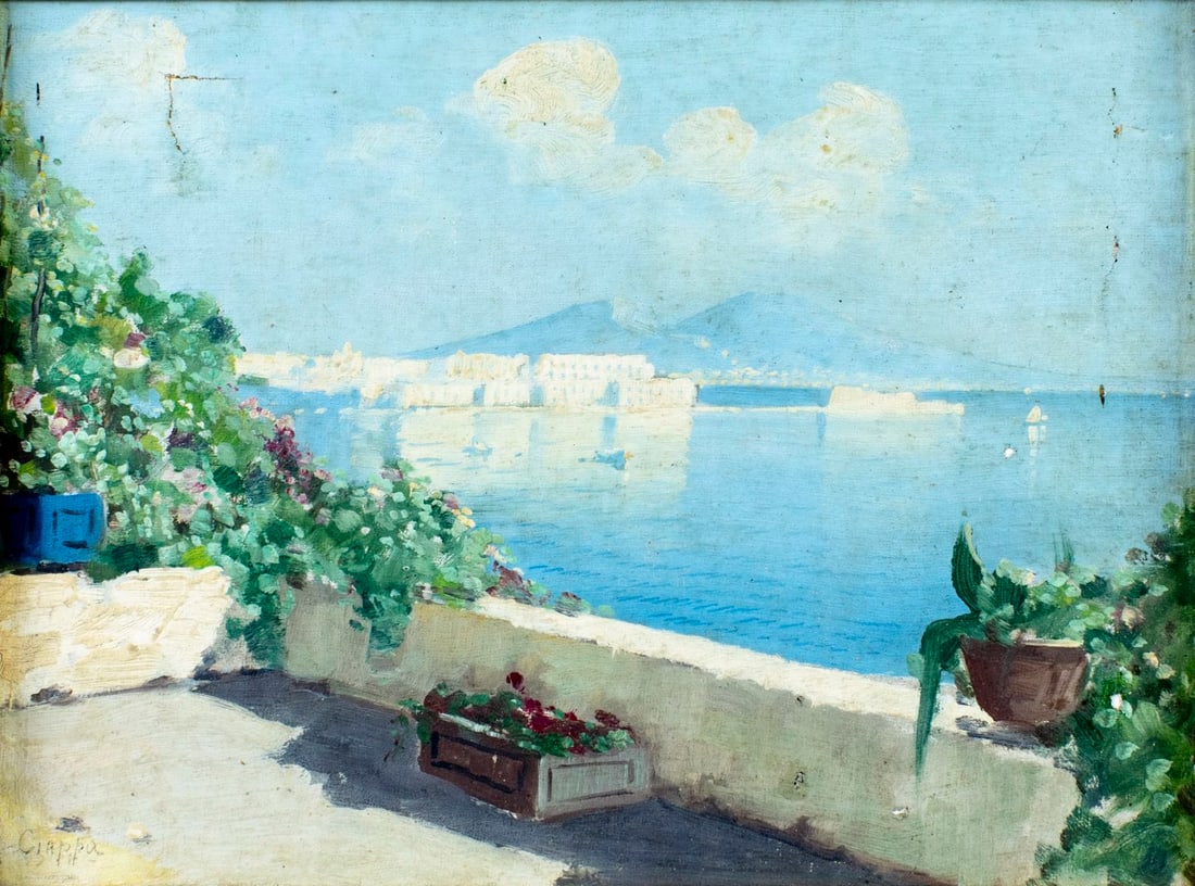 Ciappa (Italy,early 20C) oil painting antique (1 of 12)