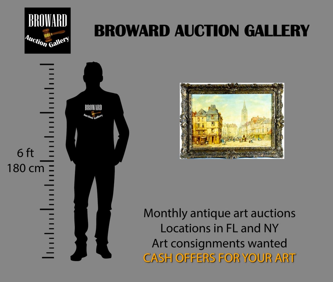 Pierre le Boeuff (France,1899-1920) oil painting antique - 2