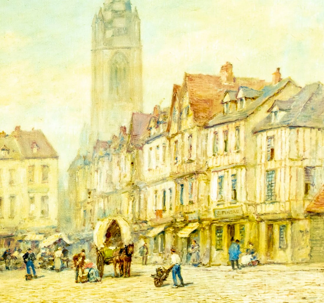 Pierre le Boeuff (France,1899-1920) oil painting antique - 7