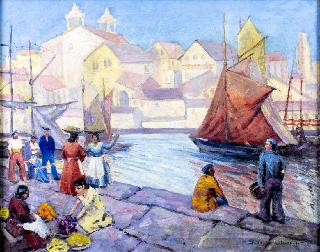 Matthew Kalmenoff (NY,1905-1986) oil painting (1 of 13)