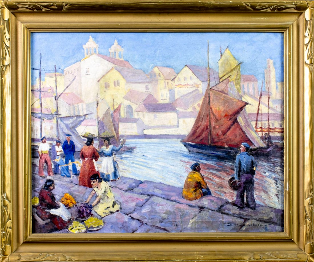 Matthew Kalmenoff (NY,1905-1986) oil painting - 3