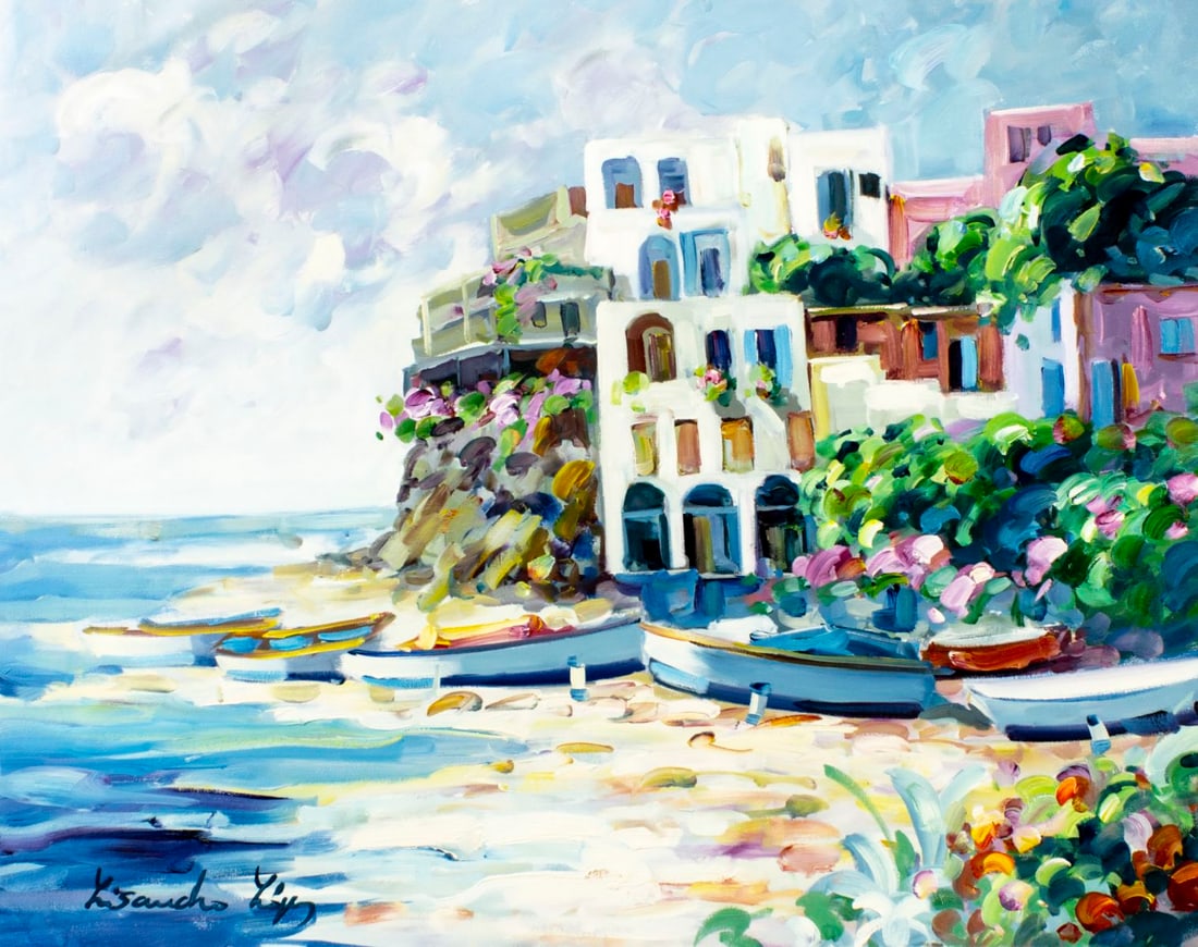 Lisandro Baylon (Argentina,US,1951-?) oil painting (1 of 14)