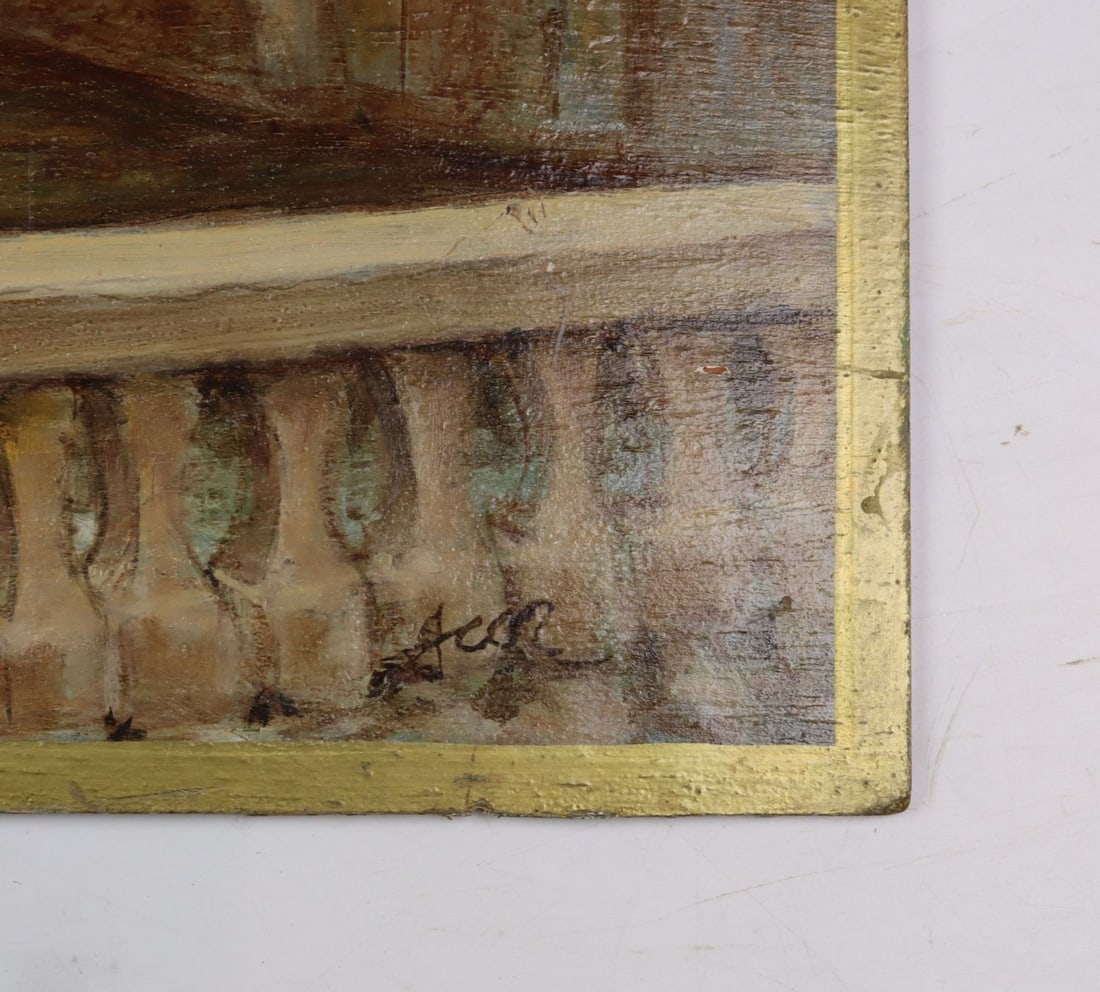 Vintage mid 20C French oil painting signed - 10