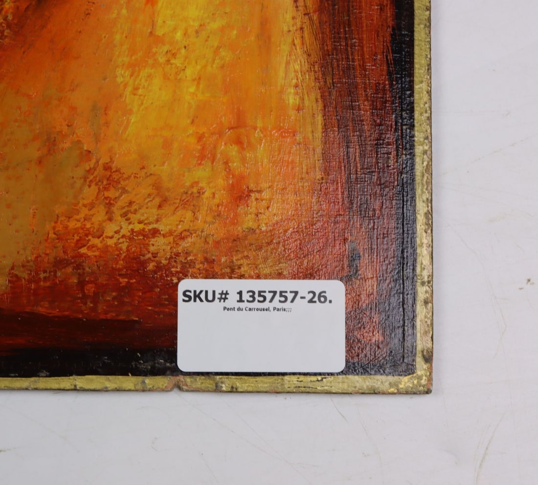 Vintage mid 20C French oil painting signed - 11