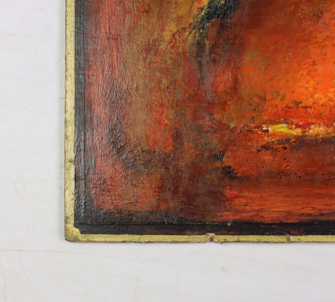 Vintage mid 20C French oil painting signed - 12