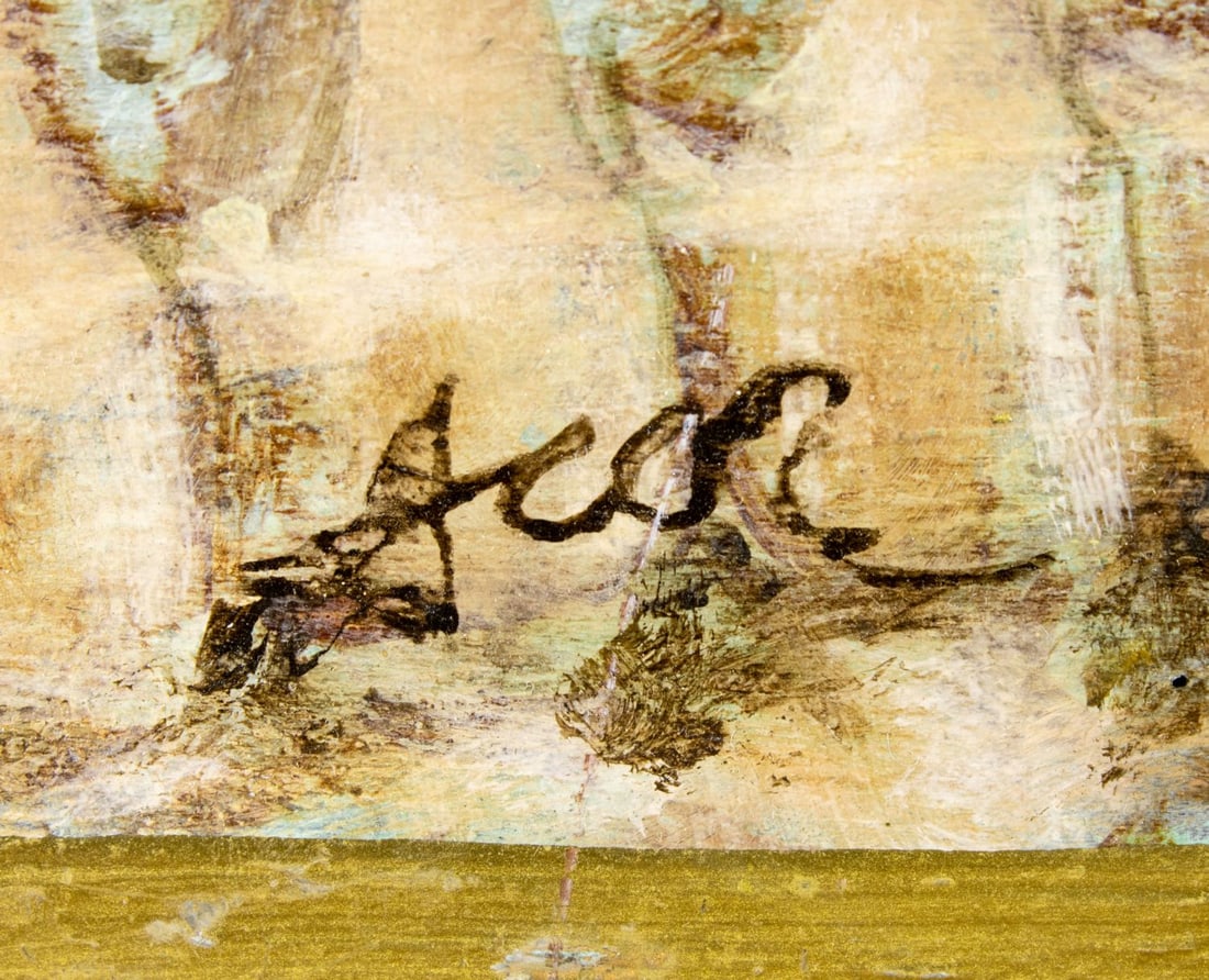 Vintage mid 20C French oil painting signed - 4